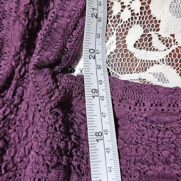 90s whimsigoth fairy purple crinkly button-up top - Picture 4 of 5